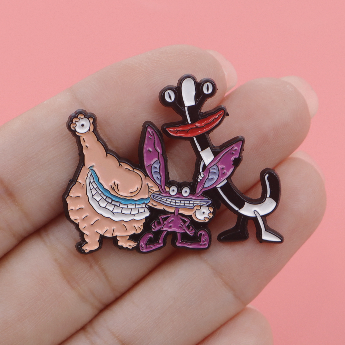 Cartoon Monster Enamel Pin Bad - Women Accessories Picture のレビューと価格