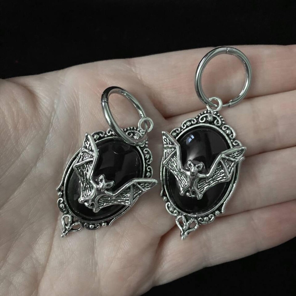 Vampire bat earrings,Gothic je - Women'S Vampire Accessories のレビューと価格