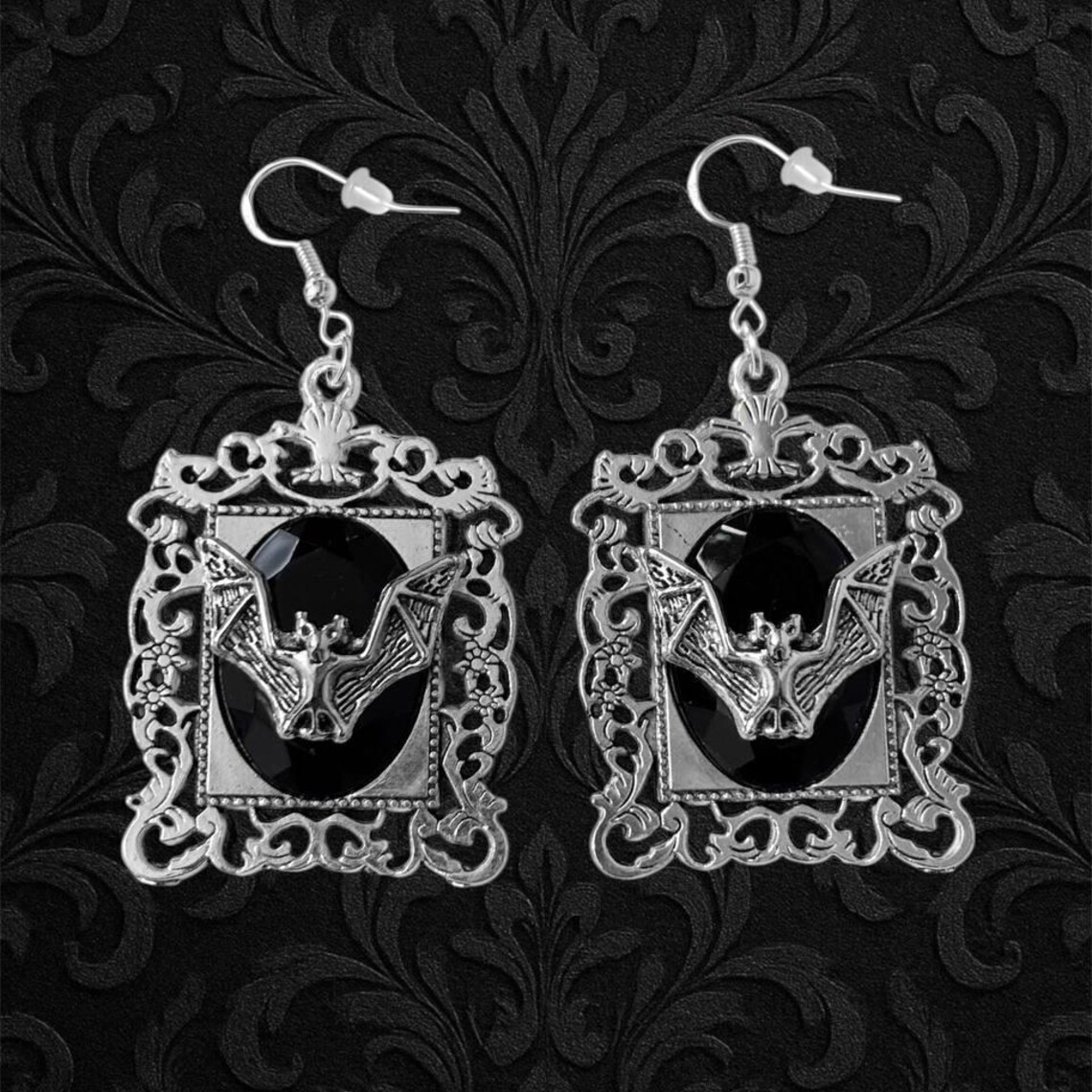 Vampire bat earrings,Gothic je - Women'S Vampire Accessories のレビューと価格