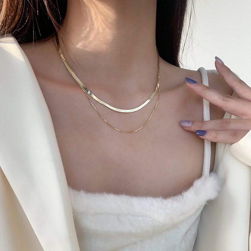 New 925 Sterling Silver Neckla - Layered Necklace Set のレビューと価格