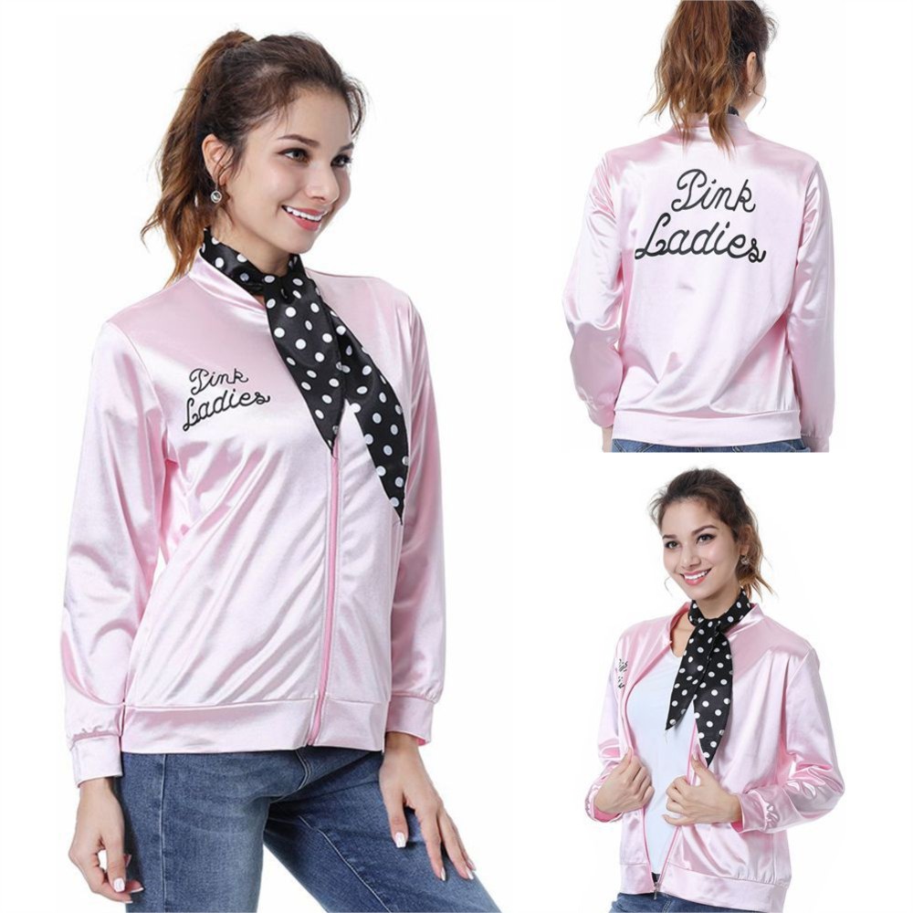 Pink Ladies Grease Cosplay Shi - Women'S Clothing And Accessories のレビューと価格