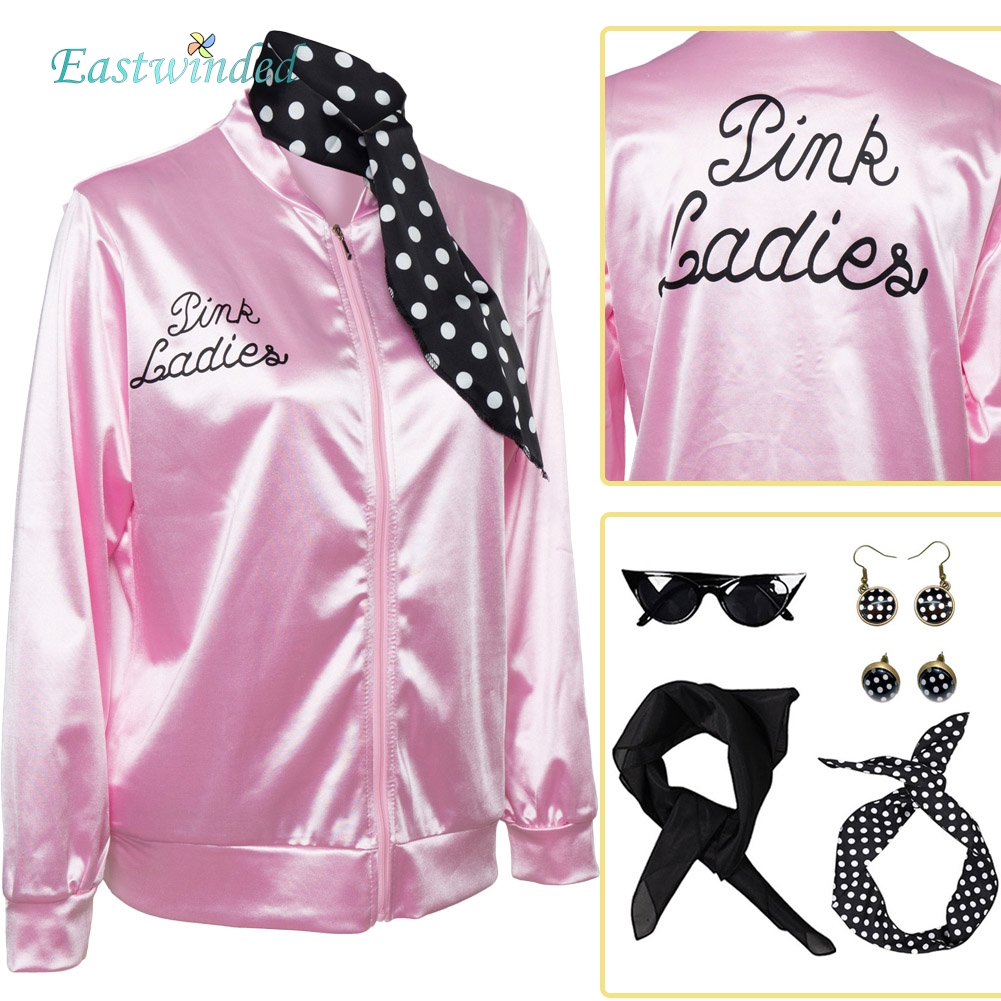 Pink Ladies Grease Cosplay Shi - Women'S Clothing And Accessories のレビューと価格