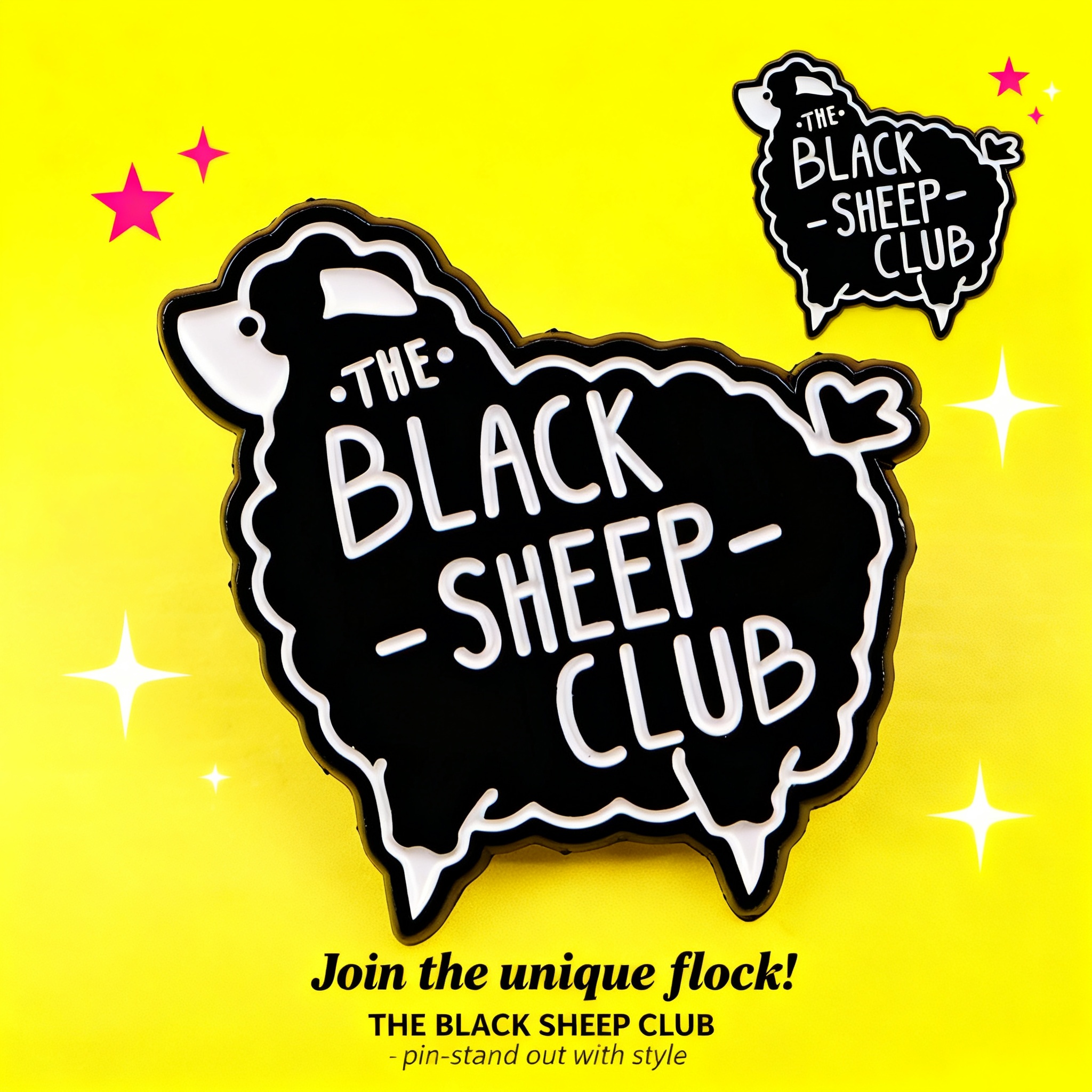 Cartoon Black Sheep Enamel Pin - Women Accessories Picture のレビューと価格