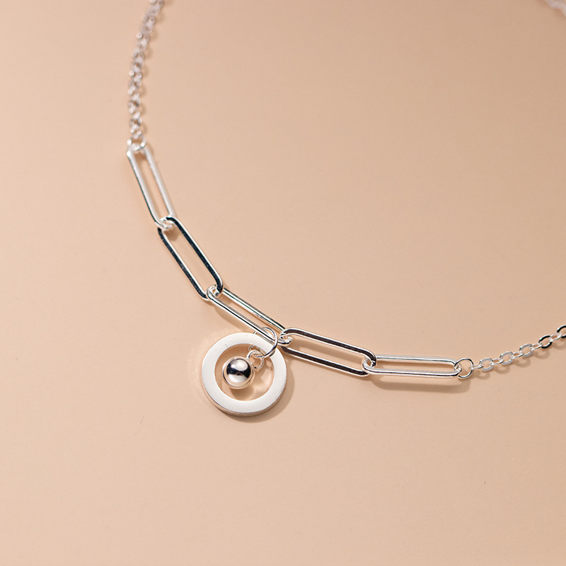 Anklets Silver 925 Fashion Wom - Beaded Anklet Chain のレビューと価格