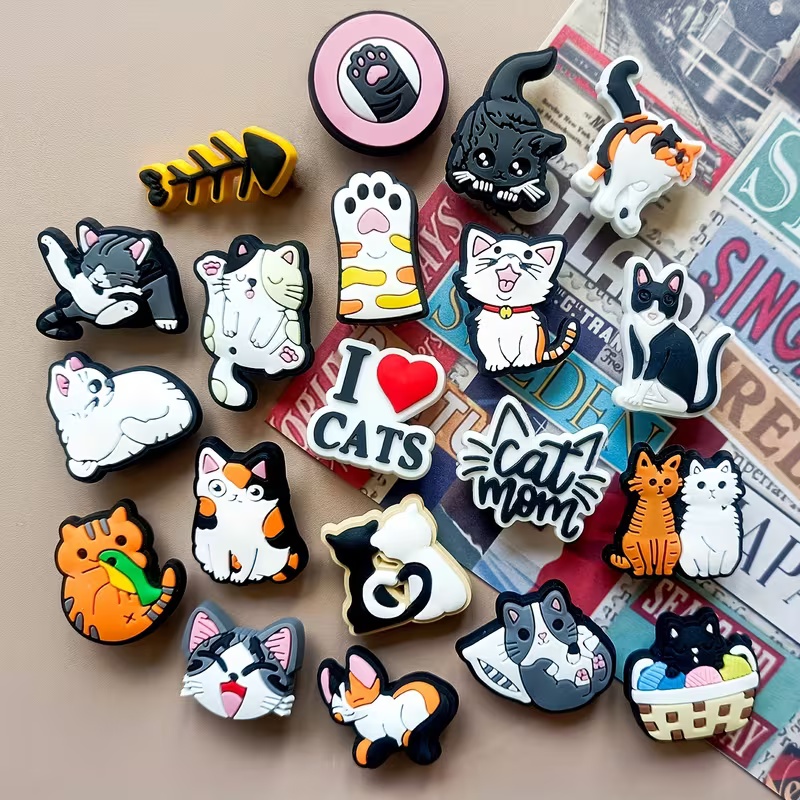 23Pcs Cute Cat Shoe Charms, Cr - Women'S Accessories Crocs のレビューと価格