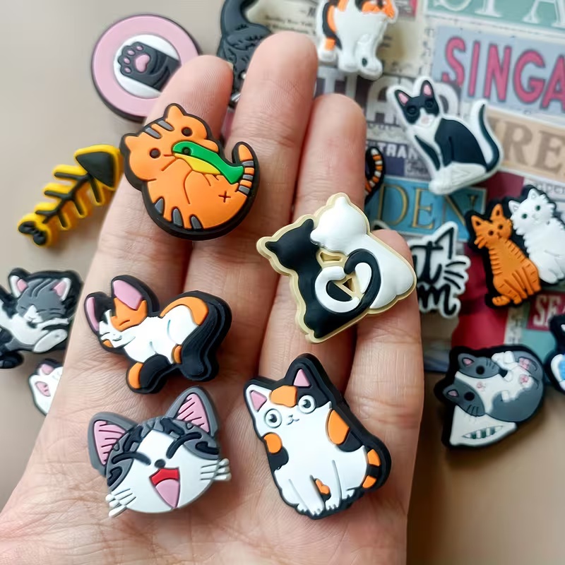 23Pcs Cute Cat Shoe Charms, Cr - Women'S Accessories Crocs のレビューと価格