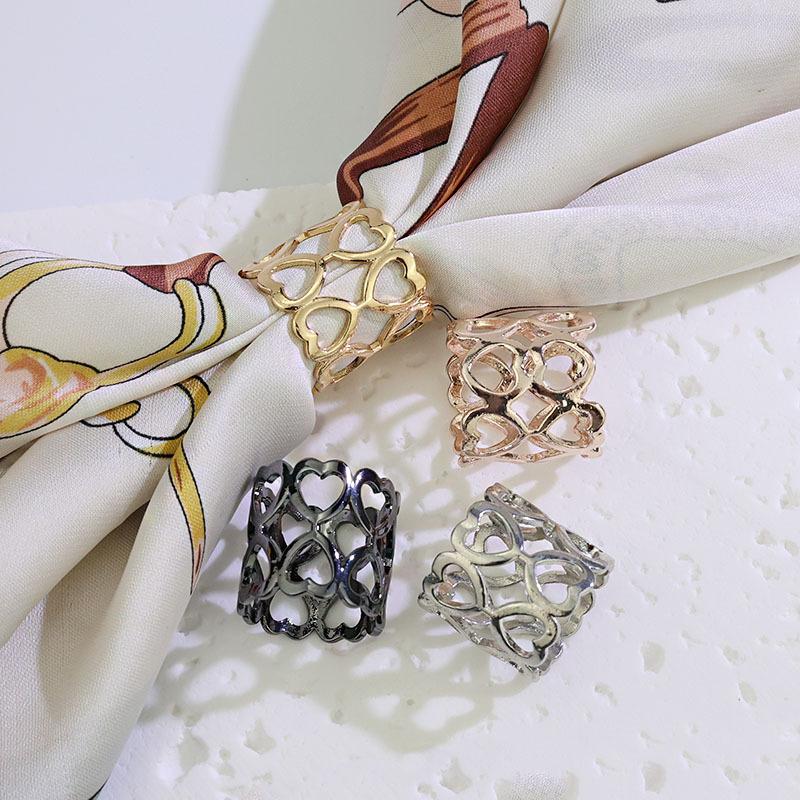 1/4Pcs Alloy Circle Scarves Br - Women'S Clothing And Accessories のレビューと価格
