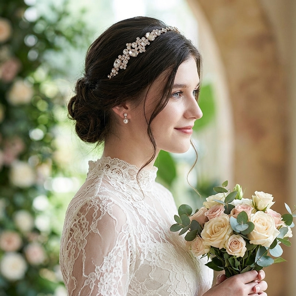 Alloy Rhinestone Crown Headban - Women'S Hair Accessories Wedding のレビューと価格