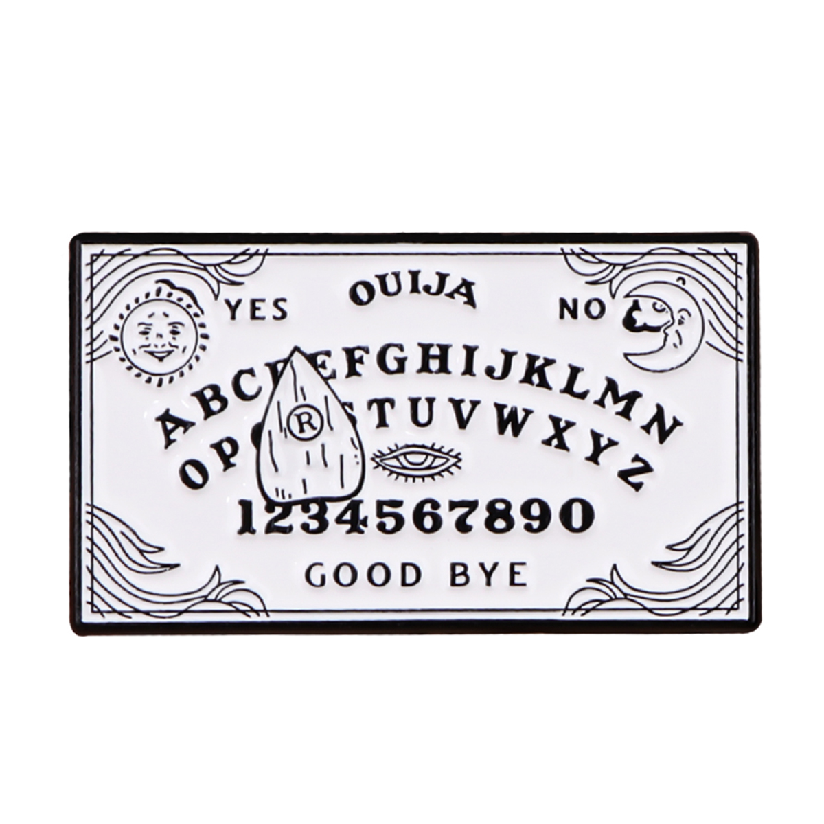 Black Cat Ouija Enamel Pin Hal - Women Accessories Picture のレビューと価格