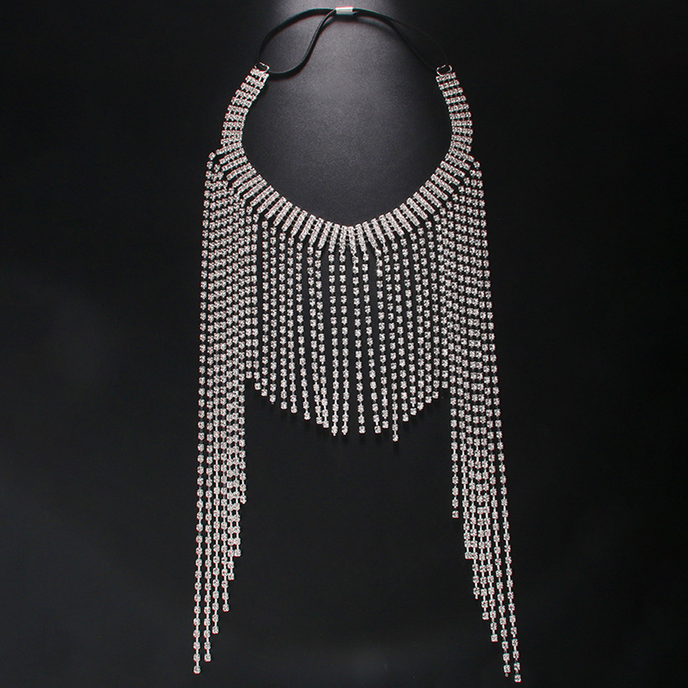 Boho Crystal Tassel Hair Chain - Women Accessories India のレビューと価格