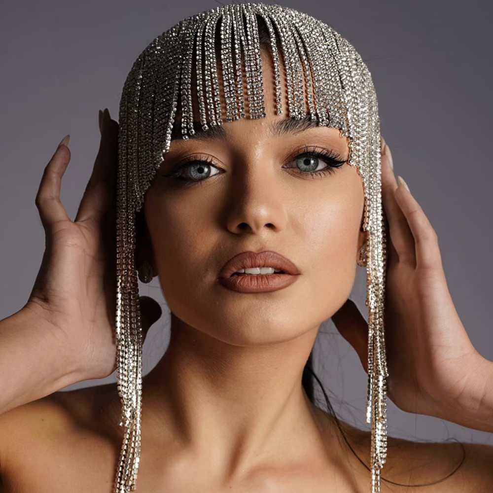 Boho Crystal Tassel Hair Chain - Women Accessories India のレビューと価格