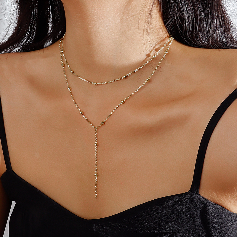 New Trendy 925 Sterling Silver - Layered Necklace Set のレビューと価格