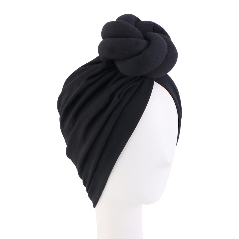 Large flower Cable knotted tur - Women Accessories India のレビューと価格