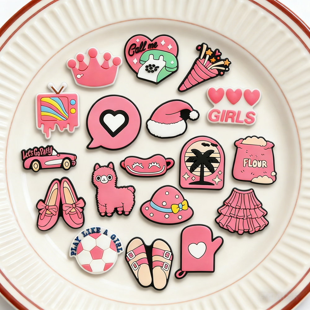16Pcs Pink Shoe Charms for Cro - Women'S Accessories Crocs のレビューと価格