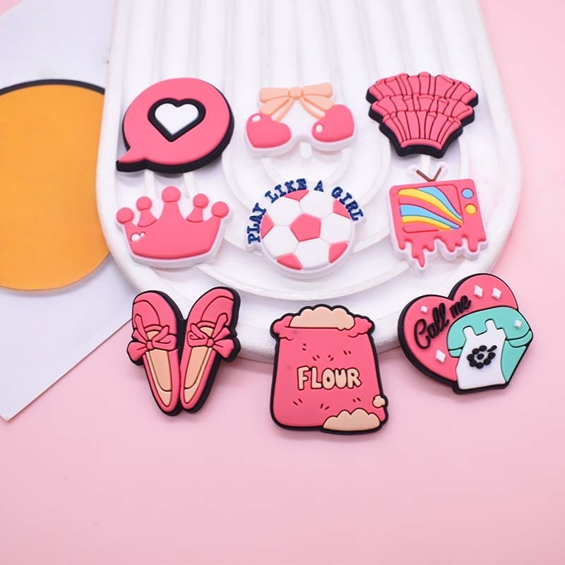 16Pcs Pink Shoe Charms for Cro - Women'S Accessories Crocs のレビューと価格