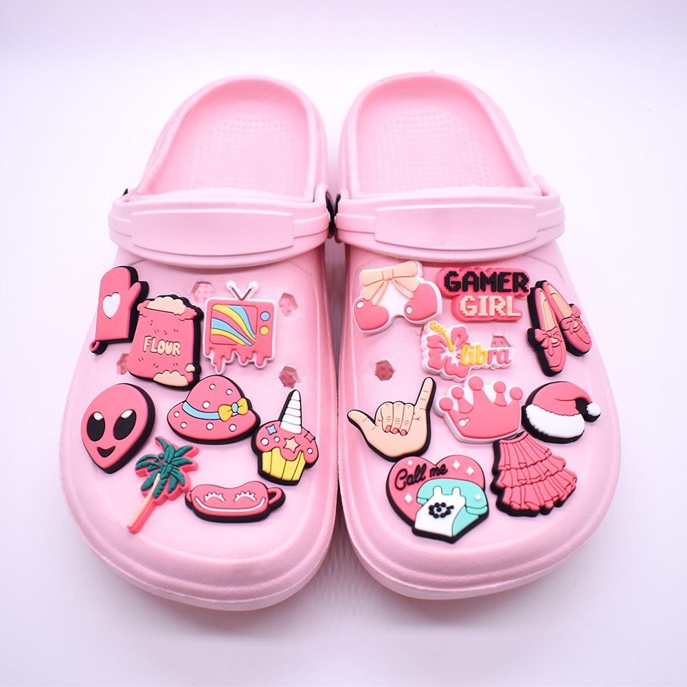 16Pcs Pink Shoe Charms for Cro - Women'S Accessories Crocs のレビューと価格