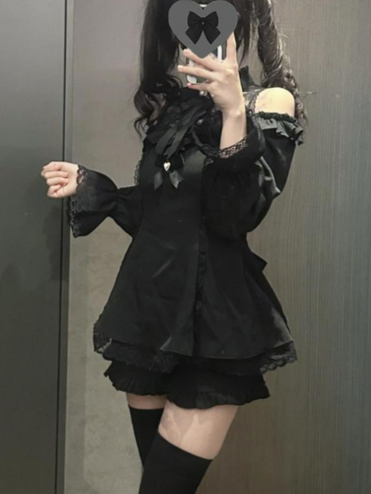 Women Lolita Two Piece Set Col - Layered Necklace Set のレビューと価格