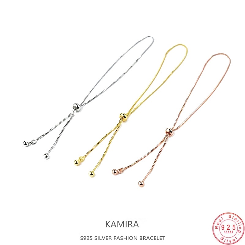 KAMIRA 925 Sterling Silver Adj - Beaded Anklet Chain のレビューと価格