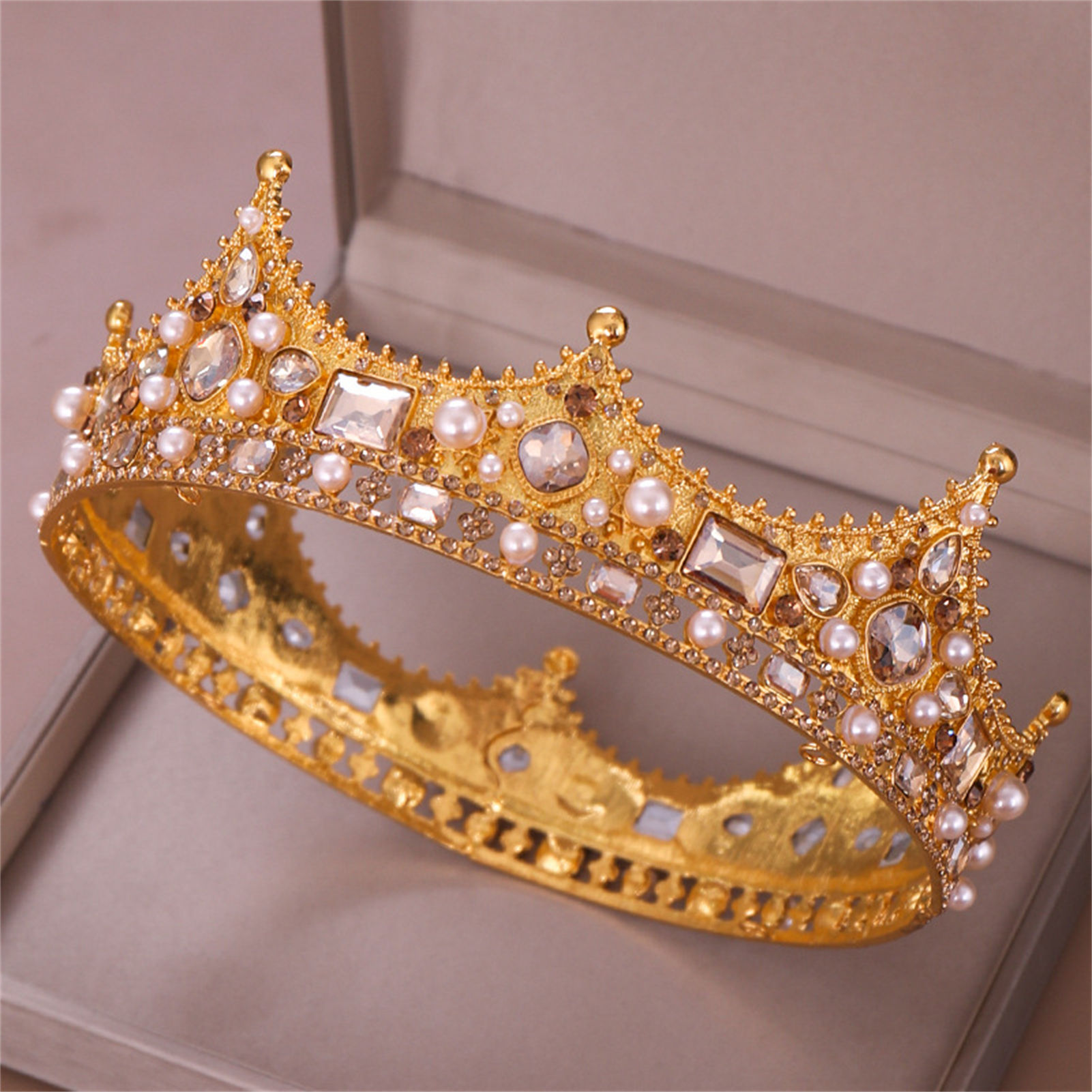 Alloy Crown Tiara Retro Bridal - Women'S Hair Accessories Wedding のレビューと価格