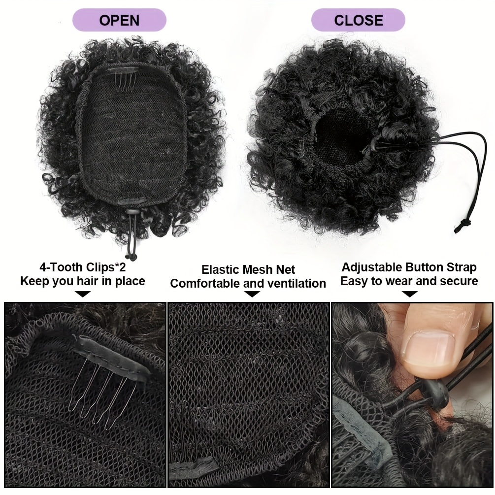 Afro Kinky Puffs 100% Human Ha - Women Accessories India のレビューと価格